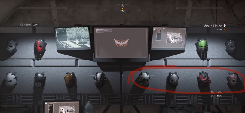 Расположение всех масок в The Division 2 - как собрать все маски, Death, Cross, Diamond и Phantom Расположение всех масок в The Division 2 - как собрать все маски, Death, Cross, Diamond и Phantom