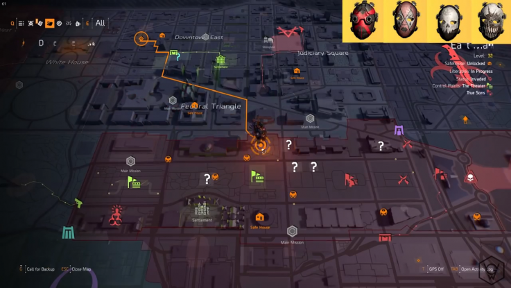 Расположение всех масок в The Division 2 - как собрать все маски, Death, Cross, Diamond и Phantom Расположение всех масок в The Division 2 - как собрать все маски, Death, Cross, Diamond и Phantom