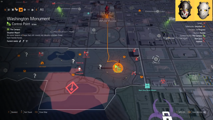 Расположение всех масок в The Division 2 - как собрать все маски, Маски Ghost и Spectre Расположение всех масок в The Division 2 - как собрать все маски, Маски Ghost и Spectre