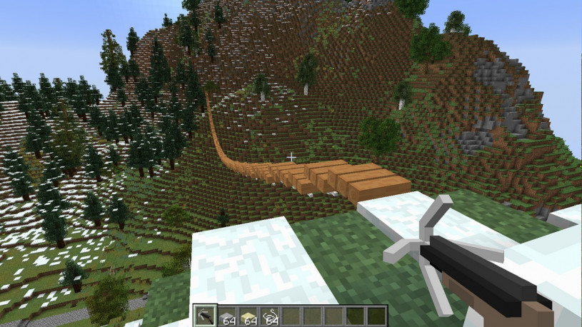 Лучшие моды на Майнкрафт, Строительство мостов и переправ (Rope Bridge Mod / Caterpillar Mod) Лучшие моды на Майнкрафт, Строительство мостов и переправ (Rope Bridge Mod / Caterpillar Mod)
