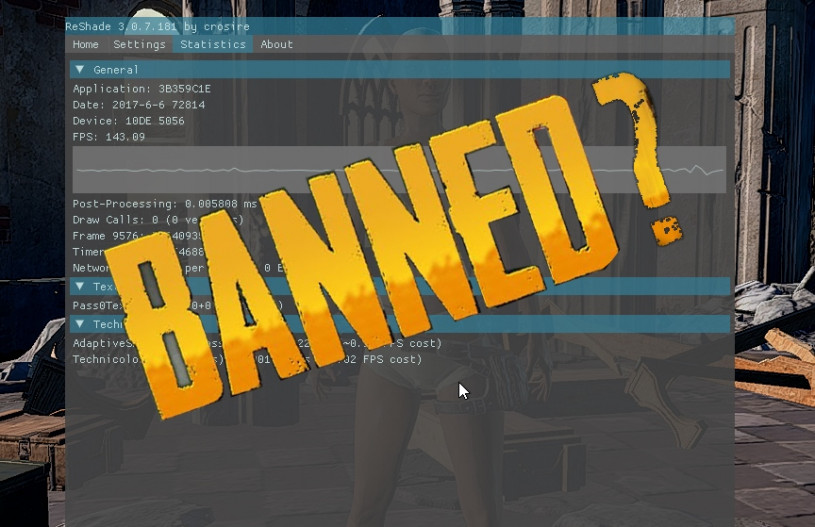 ReShade Playerunknown's Battlegrounds банят ли ReShade Playerunknown's Battlegrounds банят ли