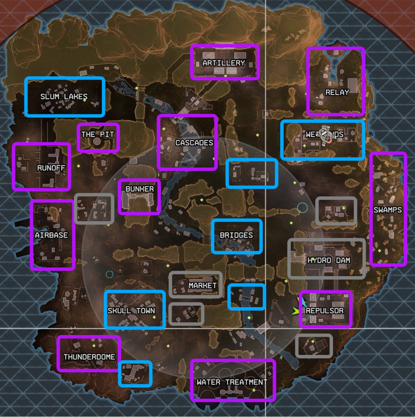 Apex Legends карта лута Apex Legends карта лута